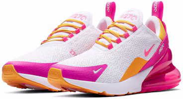 Lookbook Nike Air Max 270 減震 低筒 跑步鞋 女款 黃粉白