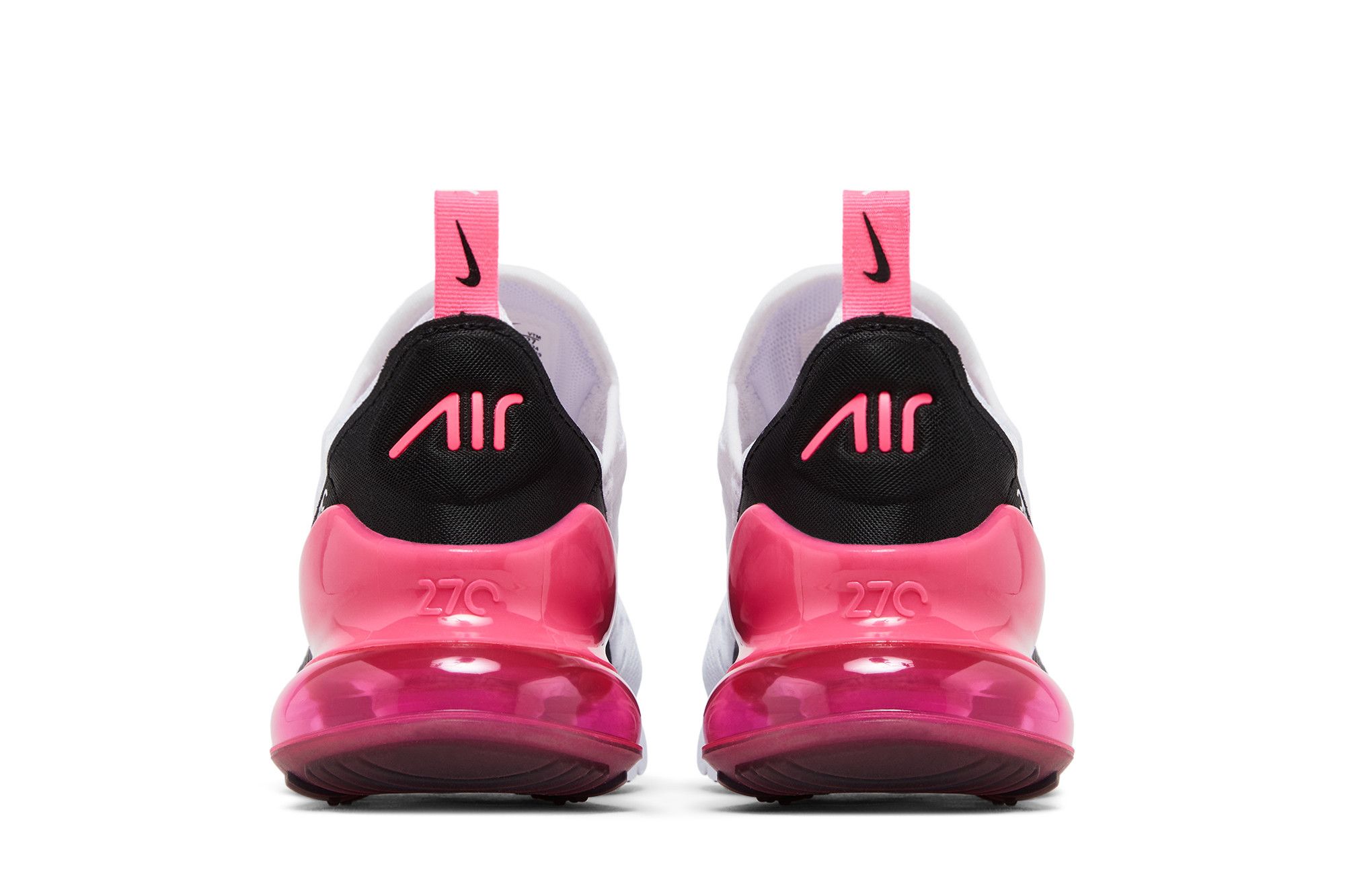 Details for (W) ナイキ エア マックス 270 ホワイト ブラック ハイパーピンク AH6789-127