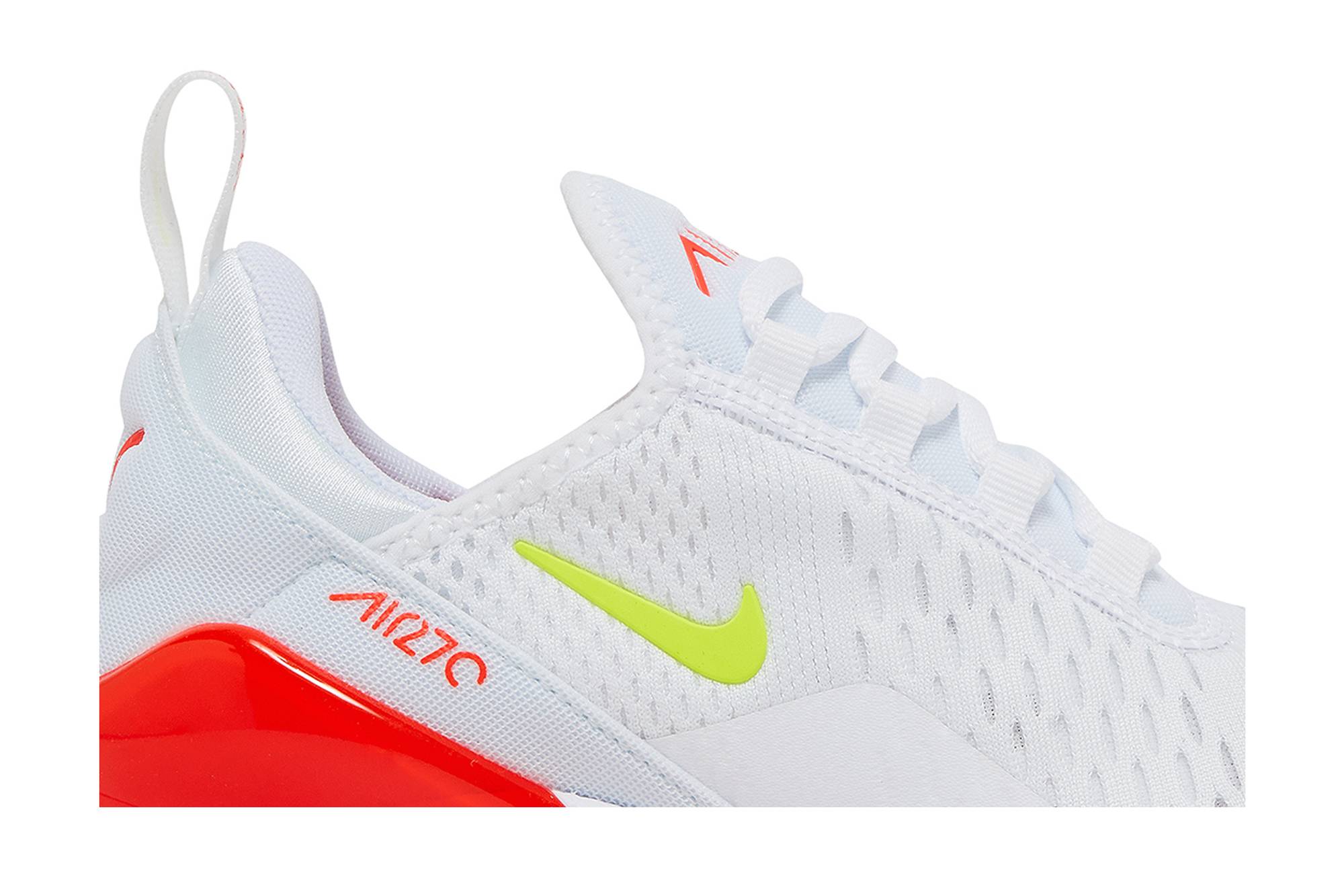 Order (W) ナイキ エア マックス 270 "白/赤/黄緑" (Nike Ea Makkusu 270 "Shiro/Aka/KiiroMidori") AH6789-114