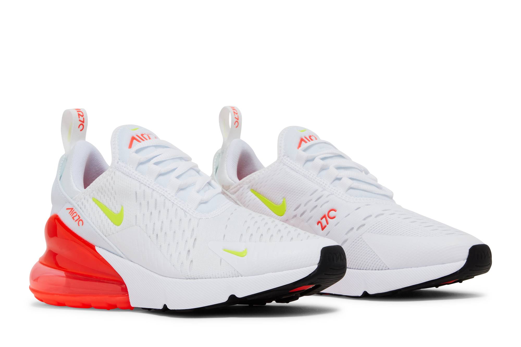 Cheap (W) ナイキ エア マックス 270 "白/赤/黄緑" (Nike Ea Makkusu 270 "Shiro/Aka/KiiroMidori") AH6789-114