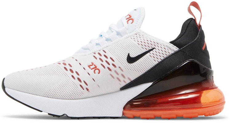Nike 270 womens white best sale orange