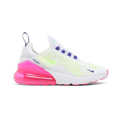 (W) Nike Air Max 270 'White Pink Blast Volt'