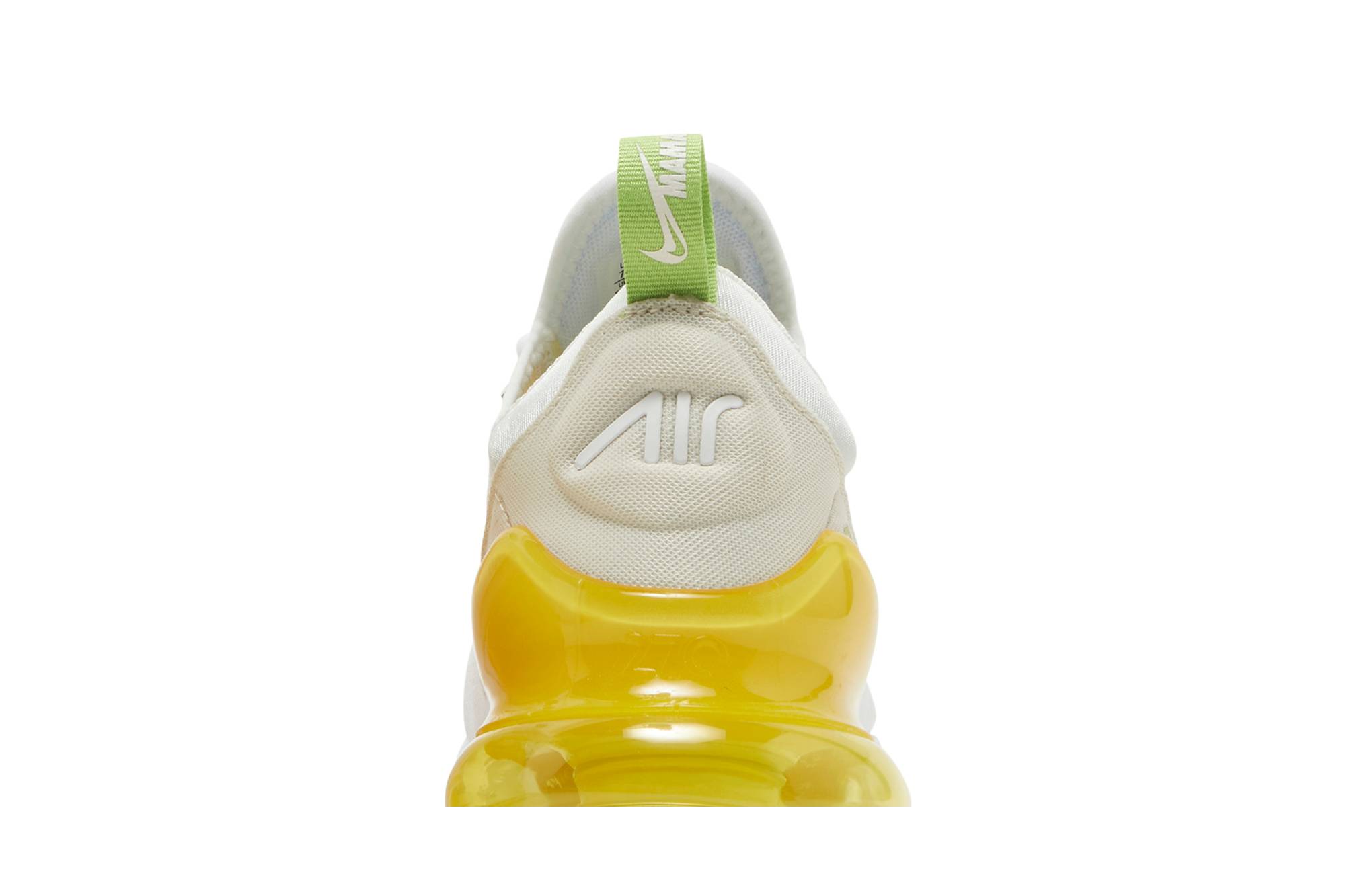 Sizing (W) Nike Air Max 270 'Blanco Amarillo Strike' DV2184-100