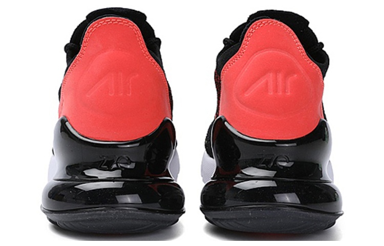 (W) Nike Air Max 270 Flyknit Black Bright Crimson Yellow Strike 圖 4
