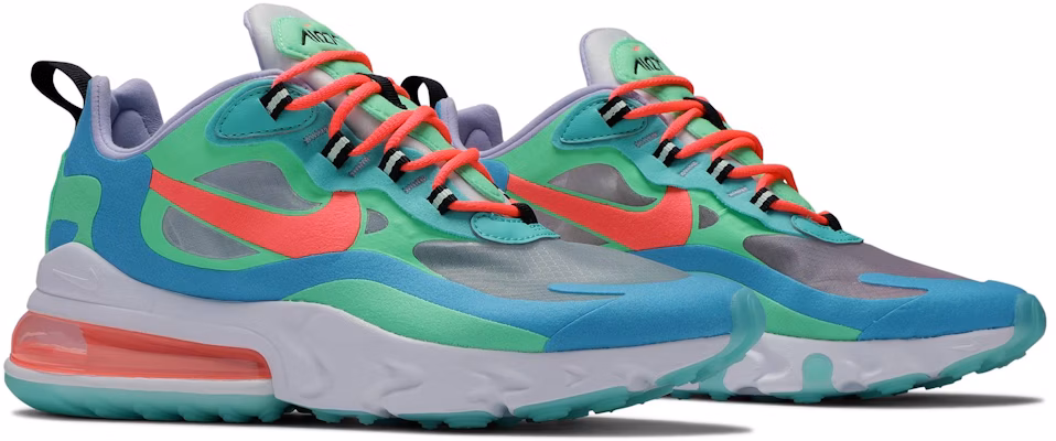 (Women) Nike Air Max 270 React 'Electro Green Lagoon' AT6174-300 Cheap (Women) Nike Air Max 270 React 'Electro Green Lagoon' AT6174-300