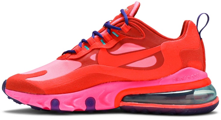 (Women) Nike Air Max 270 React 'Mystic Red Pink Blast' AT6174-600 Lookbook (Women) Nike Air Max 270 React 'Mystic Red Pink Blast' AT6174-600