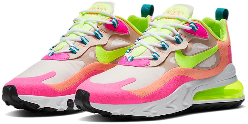 (W) 耐克Air Max 270 React 粉电光 DC1863-600 Shop (W) 耐克Air Max 270 React 粉电光 DC1863-600