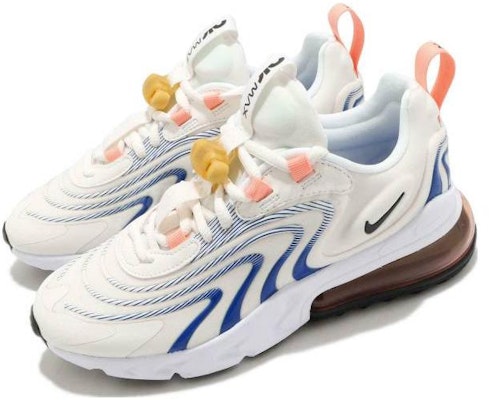 (W) Nike Air Max 270 React 'Sail Racer Blue' Sepatu Sneakers CW8605-100 Lookbook (W) Nike Air Max 270 React 'Sail Racer Blue' Sepatu Sneakers CW8605-100