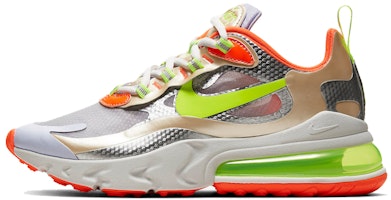 (W) Nike Air Max 270 React 'Silver' Sepatu Sneakers Nike Perak CQ0210-101 Buy (W) Nike Air Max 270 React 'Silver' Sepatu Sneakers Nike Perak CQ0210-101