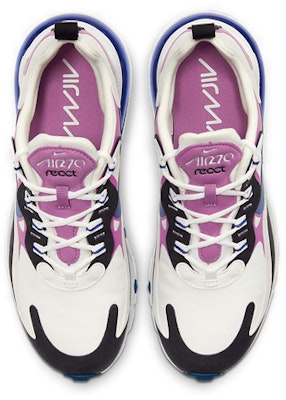 (W) Nike Air Max 270 React 'Putih Fuchsia Biru' CI3899-100 Shop (W) Nike Air Max 270 React 'Putih Fuchsia Biru' CI3899-100
