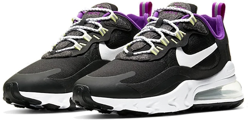 (女款)Nike Air Max 270 React SE '黑白活力紫' CV7956-011 Lookbook (女款)Nike Air Max 270 React SE '黑白活力紫' CV7956-011