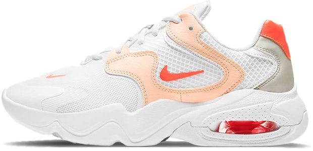 耐吉 Air Max 2X 低筒 跑步鞋 女款 白橙 Buy 耐吉 Air Max 2X 低筒 跑步鞋 女款 白橙
