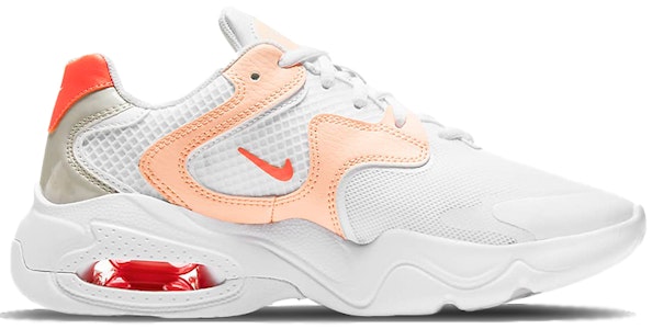 耐吉 Air Max 2X 低筒 跑步鞋 女款 白橙 Order 耐吉 Air Max 2X 低筒 跑步鞋 女款 白橙