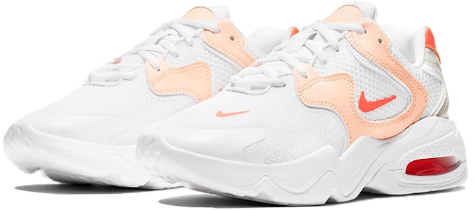 耐吉 Air Max 2X 低筒 跑步鞋 女款 白橙 Lookbook 耐吉 Air Max 2X 低筒 跑步鞋 女款 白橙