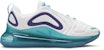 (W) Nike Air Max 720 'Putih Spirit Teal Ungu Court' AR9293-100