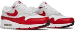 Cheap (W) ナイキ エア マックス 90/1 白/ユニバーシティレッド AQ1273-100