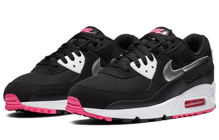 Lookbook (W) Nike Air Max 90 'Negro Plata Metálica' DA4281-001