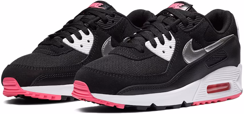 (W) Nike Air Max 90 'Negro Plata Metálica' DA4281-001 Lookbook (W) Nike Air Max 90 'Negro Plata Metálica' DA4281-001