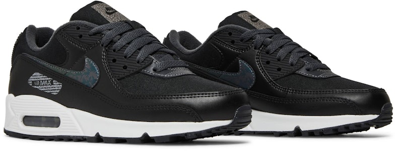 耐吉 Air Max 90 金屬銀刺繡復古 低幫 跑步鞋 男款 黑色 Cheap 耐吉 Air Max 90 金屬銀刺繡復古 低幫 跑步鞋 男款 黑色