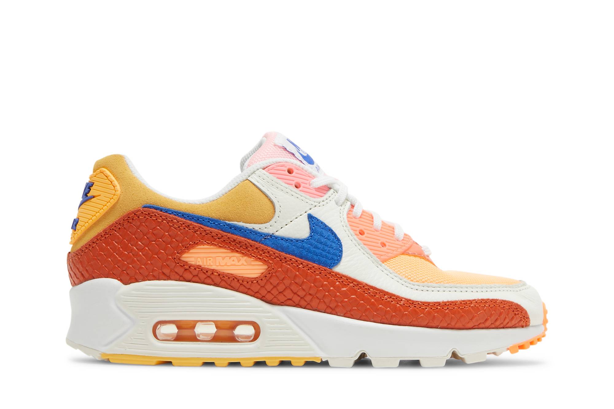 Buy (W) Nike Air Max 90 'Campfire Orange' Sepatu Pria Wanita Sneakers Terbaru DJ8517-800