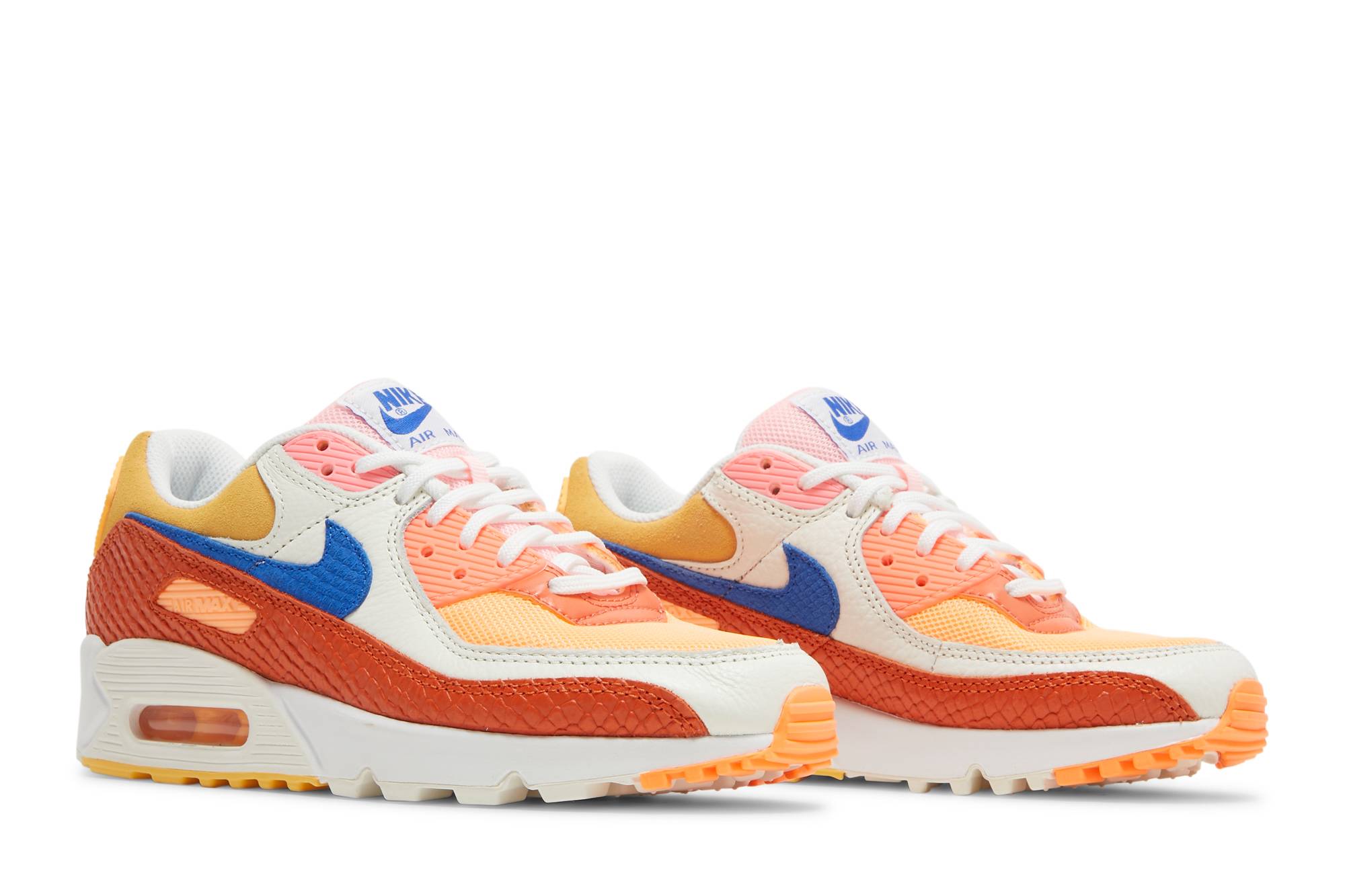 Cheap (W) Nike Air Max 90 'Campfire Orange' Sepatu Pria Wanita Sneakers Terbaru DJ8517-800