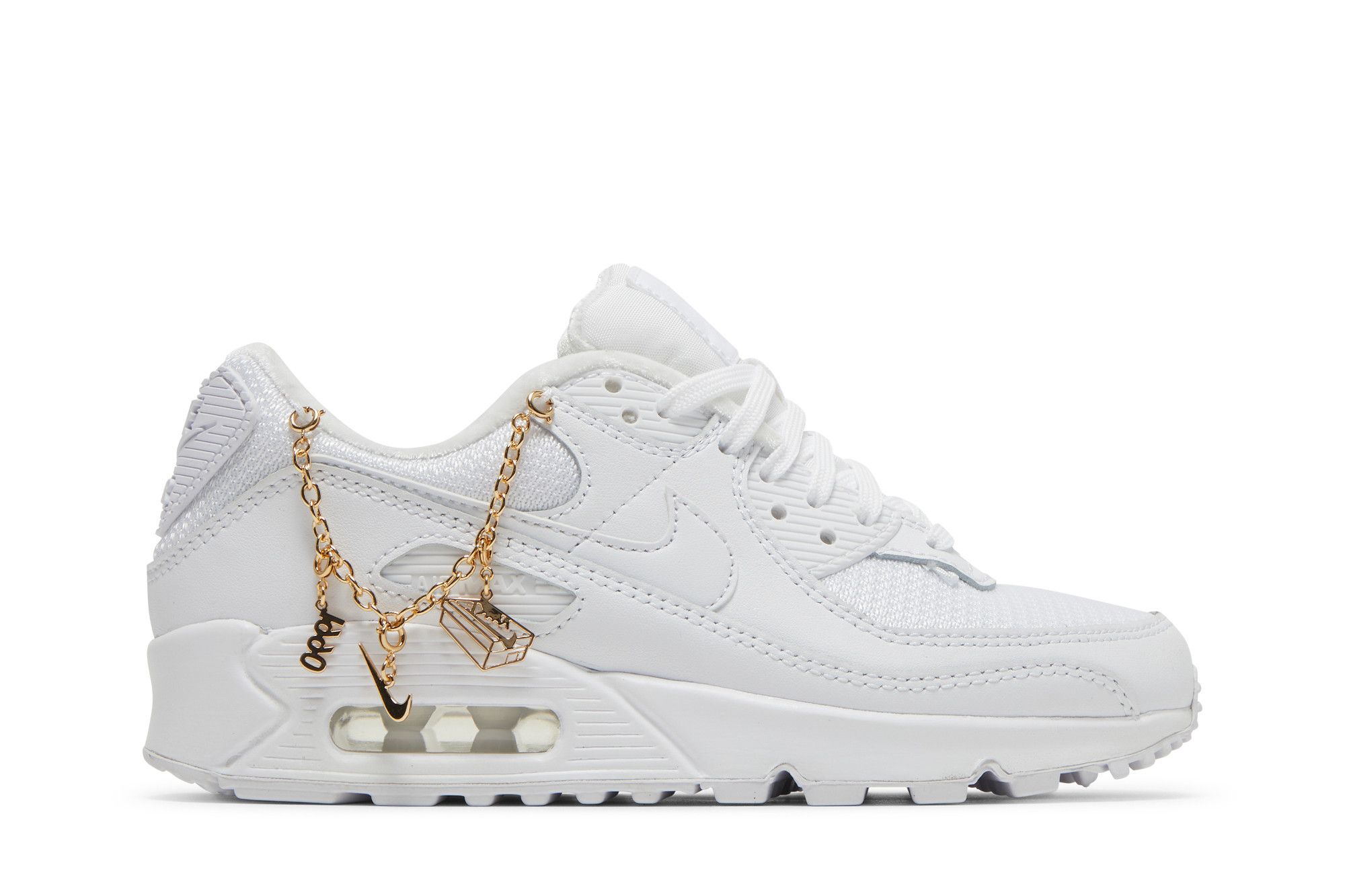 Buy (W) Nike Air Max 90 'Lucky Charms Blanco Oro Metálico' DH0569-100