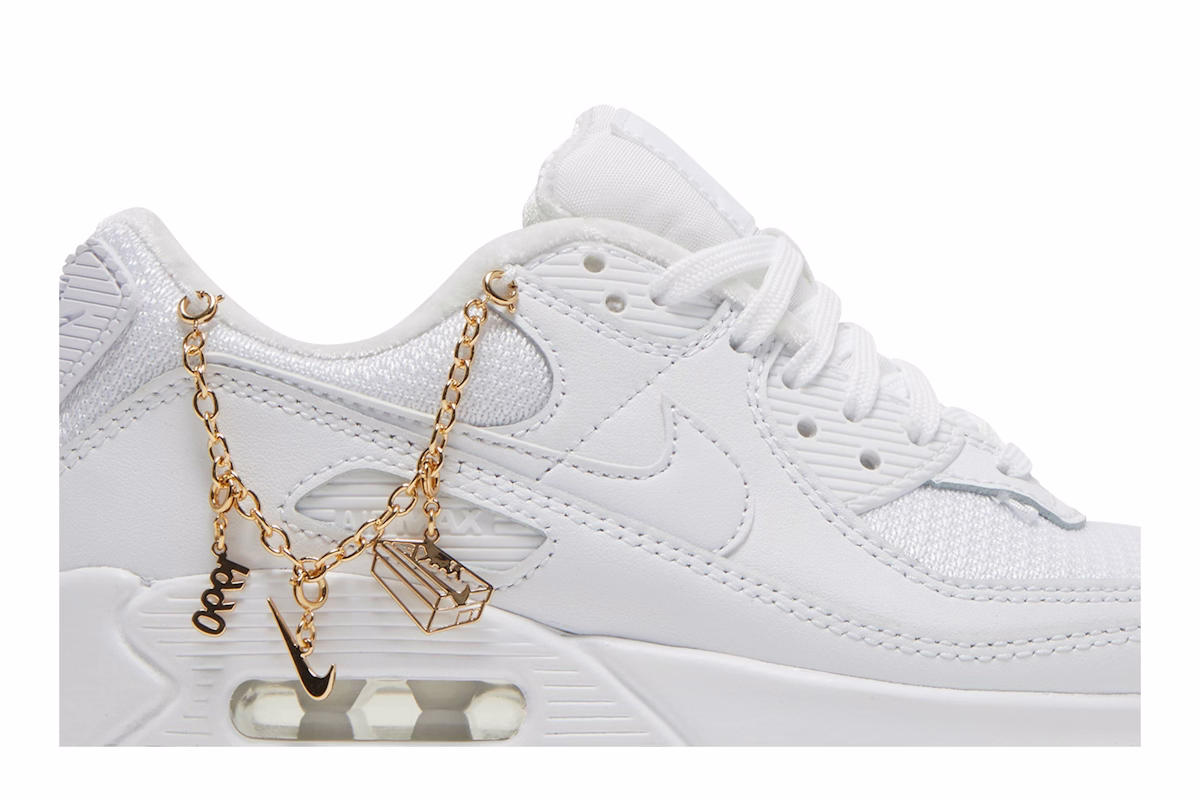 (Women) Nike Air Max 90 'Lucky Charms White Metallic Gold'