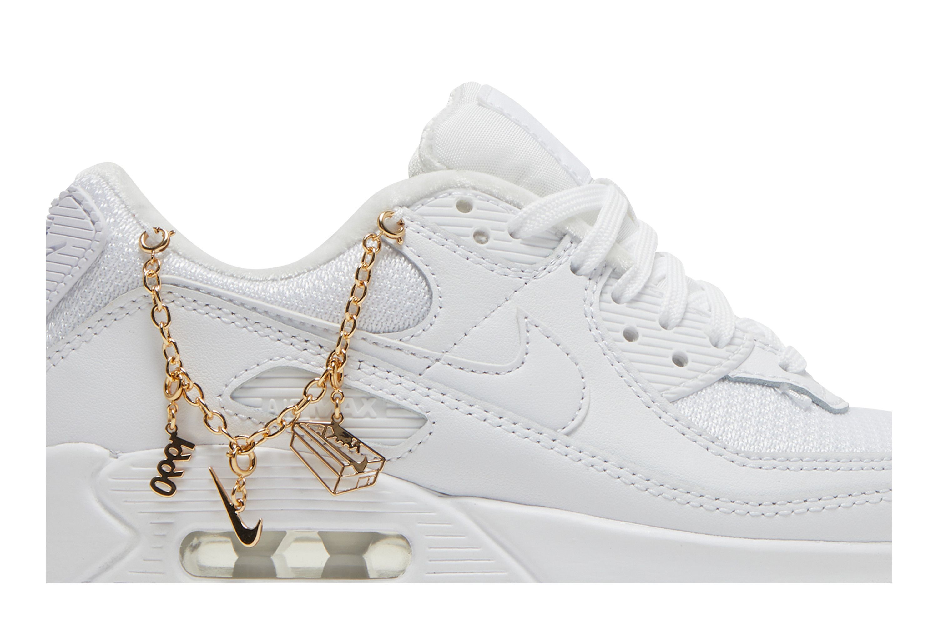 Lookbook (W) Nike Air Max 90 'Lucky Charms Blanco Oro Metálico' DH0569-100
