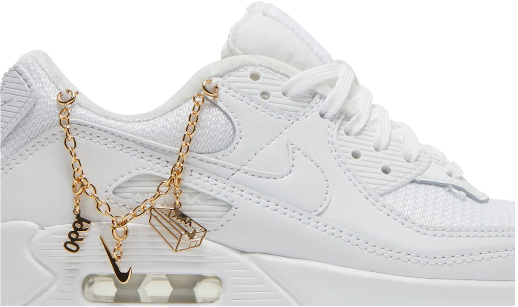 (W) Nike Air Max 90 'Lucky Charms Blanco Oro Metálico' DH0569-100 Lookbook (W) Nike Air Max 90 'Lucky Charms Blanco Oro Metálico' DH0569-100