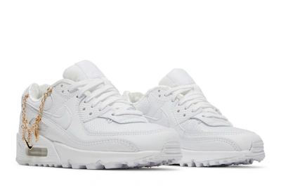 (Women) Nike Air Max 90 'Lucky Charms White Metallic Gold'