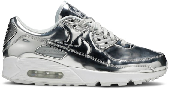 (W) 耐克Air Max 90 '金属包 - 铬色' CQ6639-001 Buy (W) 耐克Air Max 90 '金属包 - 铬色' CQ6639-001