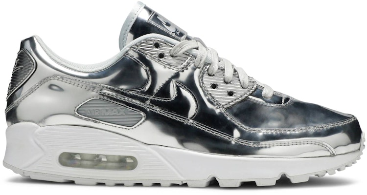 (Women) Nike Air Max 90 'Metallic Pack - Chrome' CQ6639-001 Buy (Women) Nike Air Max 90 'Metallic Pack - Chrome' CQ6639-001