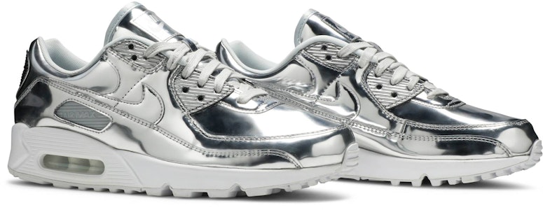 (W) 耐克Air Max 90 '金属包 - 铬色' CQ6639-001 Cheap (W) 耐克Air Max 90 '金属包 - 铬色' CQ6639-001