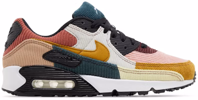 (Women) Nike Air Max 90 'Multi-Color Corduroy' FB8455-001 (Women) Nike Air Max 90 'Multi-Color Corduroy' FB8455-001