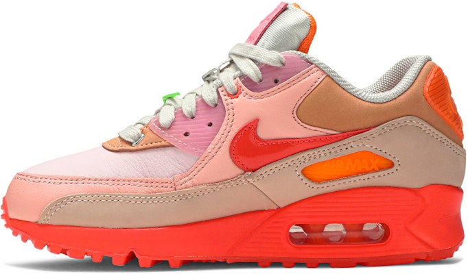 (W) Nike Air Max 90 'Platinum Crimson' Lelaki/Kasut Perempuan Edisi Eksklusif CT3449-600 Lookbook (W) Nike Air Max 90 'Platinum Crimson' Lelaki/Kasut Perempuan Edisi Eksklusif CT3449-600