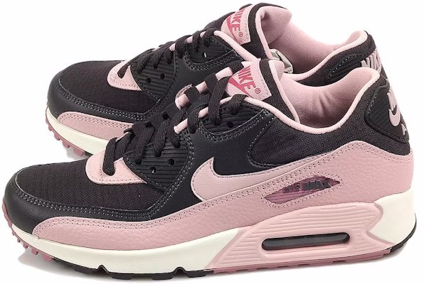 Nike Air Max 90 低筒 跑步鞋 女款 粉黑橙 Shop Nike Air Max 90 低筒 跑步鞋 女款 粉黑橙