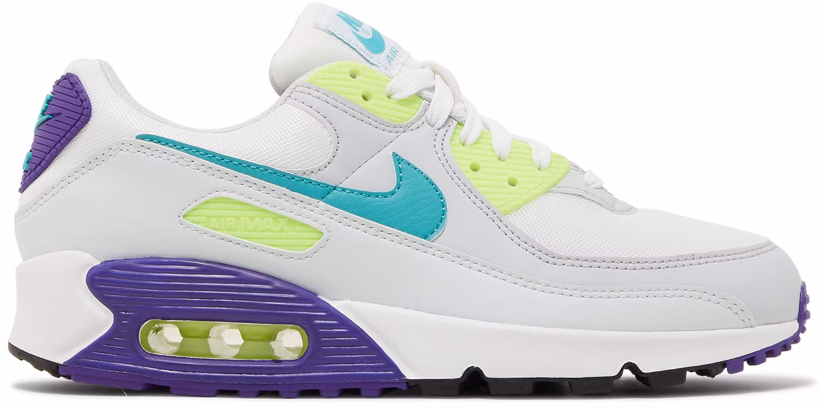 (Women) Nike Air Max 90 'Purple Volt Teal' DH5072-100 - DH5072-100 - Novelship