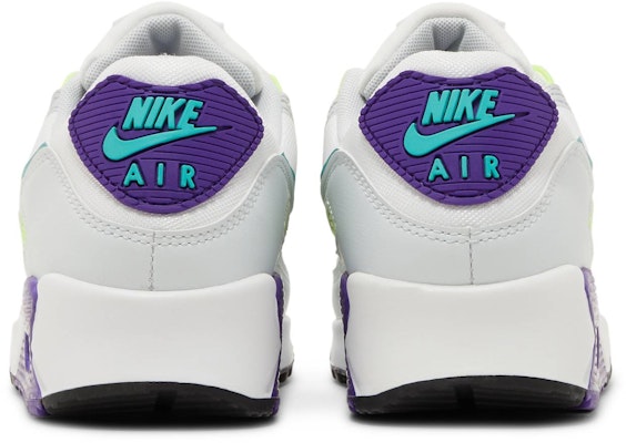 (W) Nike Air Max 90 'Ungu Volt Teal' DH5072-100 Details for (W) Nike Air Max 90 'Ungu Volt Teal' DH5072-100