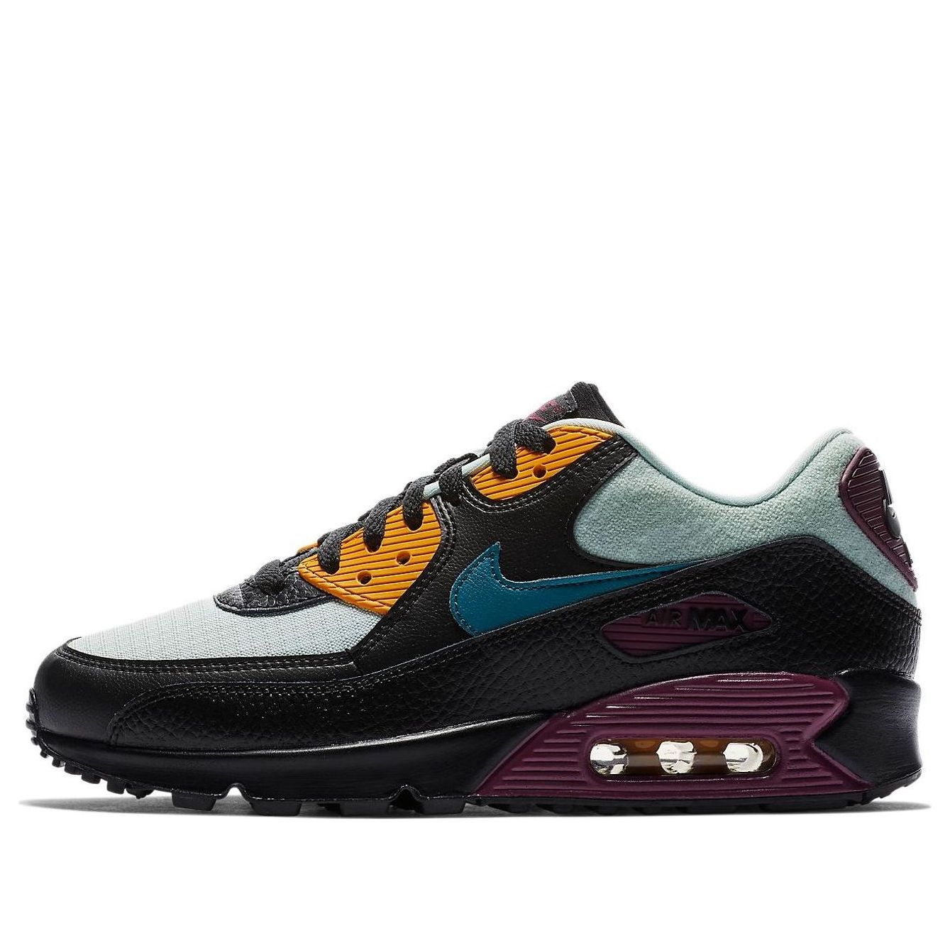 Buy (W) 耐克Air Max 90 '银色波尔多蓝绿色' 325213-058