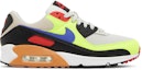 Buy (W) Nike Air Max 90 'Volt Light Bone Ultramarine' Lelaki Wanita Sneakers DH8010-003