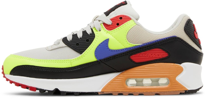 (W) Nike Air Max 90 'Volt Light Bone Ultramarine' Lelaki Wanita Sneakers DH8010-003 Lookbook (W) Nike Air Max 90 'Volt Light Bone Ultramarine' Lelaki Wanita Sneakers DH8010-003