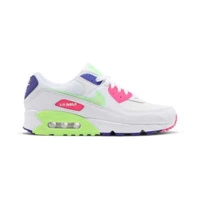 (W) Nike Air Max 90 'White Indigo Burst Volt'