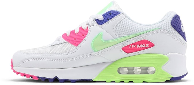(W) Nike Air Max 90 'Putih Indigo Burst Volt' DH0250-100 Lookbook (W) Nike Air Max 90 'Putih Indigo Burst Volt' DH0250-100