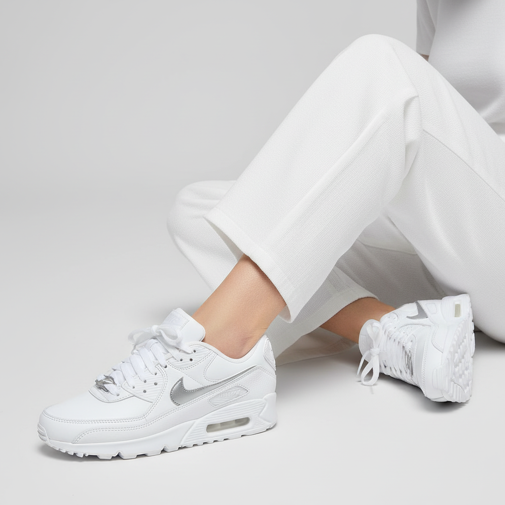 Order (W) Nike Air Max 90 'Putih Perak Metalik' FV0949-100