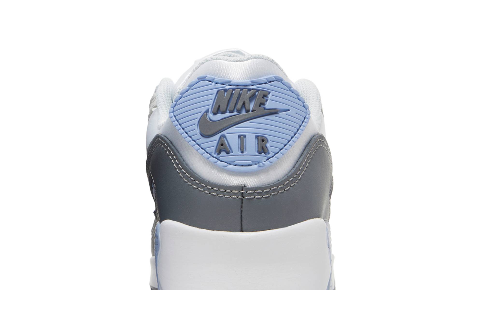 Sizing （女性款）Nike Air Max 90 '白色/透光灰/鉻藍/狼灰' 型號 FB8570-100