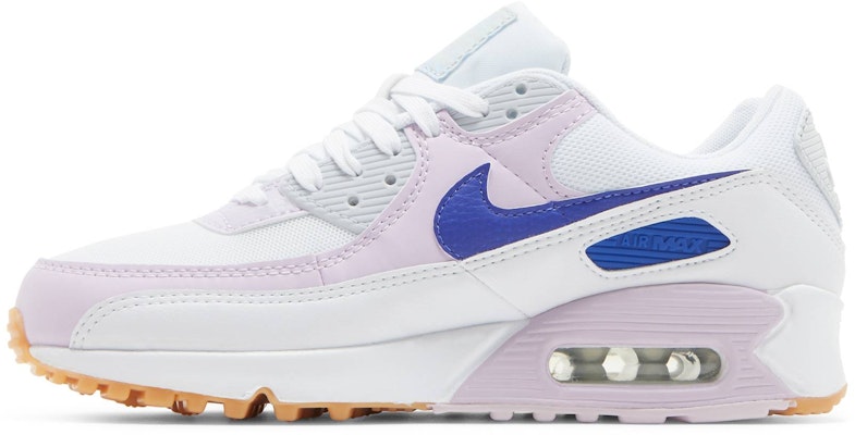 White pink and 2025 blue air max 90