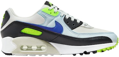 (W) Nike Air Max 90 'Blanco Volt Azul' DH8010-102 Order (W) Nike Air Max 90 'Blanco Volt Azul' DH8010-102
