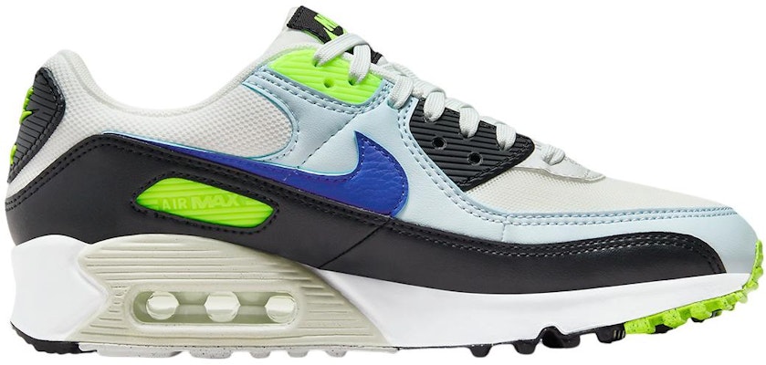 Nike Air Max 90 防滑耐磨 低筒 生活休閒鞋 女款 藍黑綠 Order Nike Air Max 90 防滑耐磨 低筒 生活休閒鞋 女款 藍黑綠