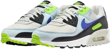 (W) Nike Air Max 90 'Blanco Volt Azul' DH8010-102 Lookbook (W) Nike Air Max 90 'Blanco Volt Azul' DH8010-102