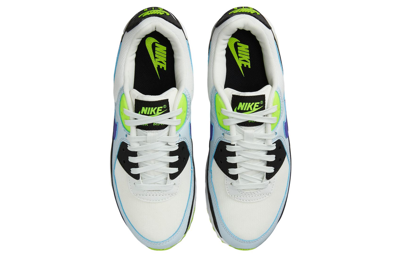 Shop Nike Air Max 90 防滑耐磨 低筒 生活休閒鞋 女款 藍黑綠